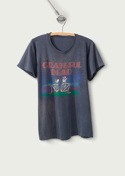 Grateful Dead / U.S. Blues / Uncle Sam Skeleton T-Shirt White / S