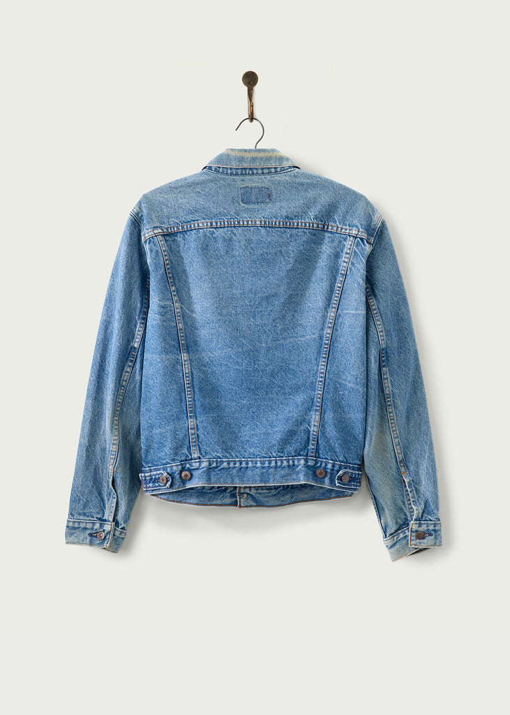 Levi's ex boyfriend store trucker jacket concrete indigo