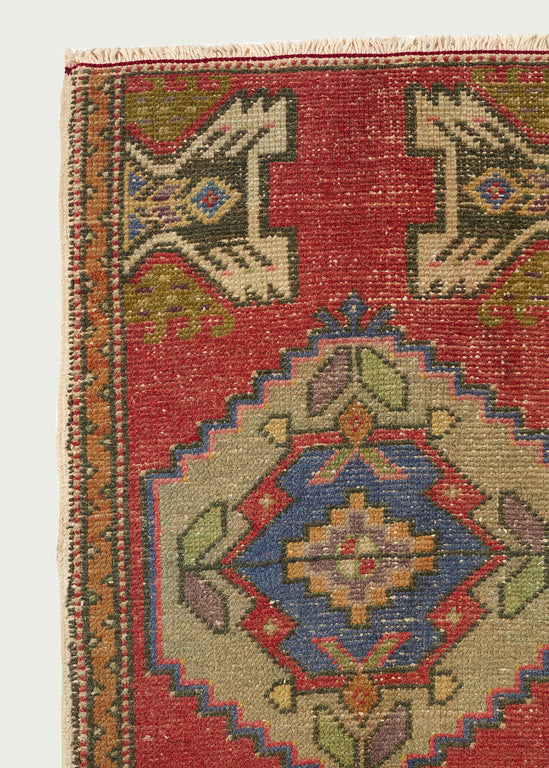 Vintage Turkish Rug Cushion