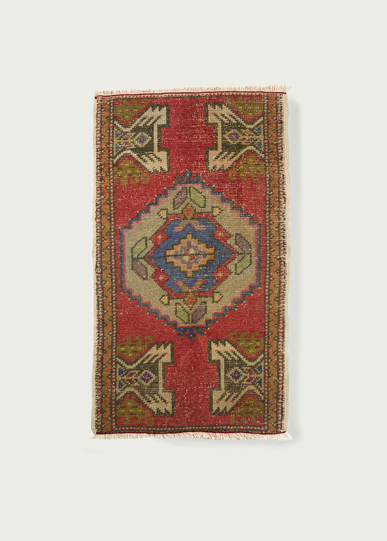 Vintage Turkish Rug Cushion